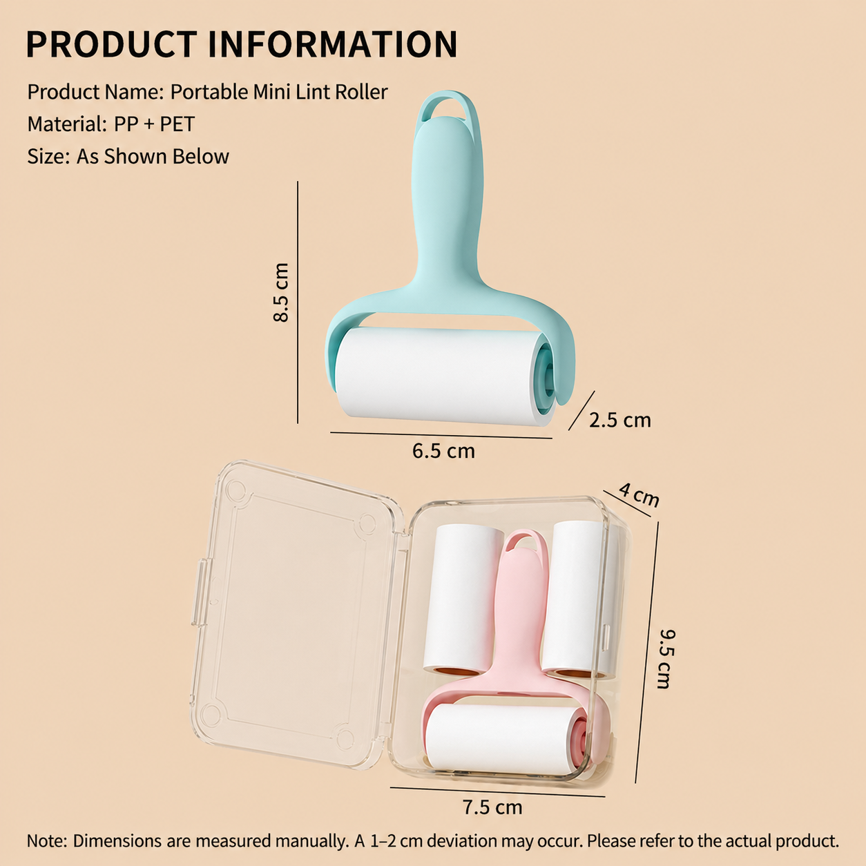 Mini Sticky Lint Roller Set 7