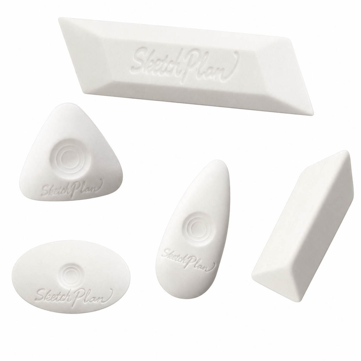 TPR Sketch Erasers 6