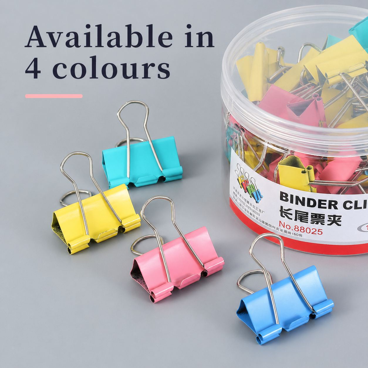 Colourful Binder Clips 3