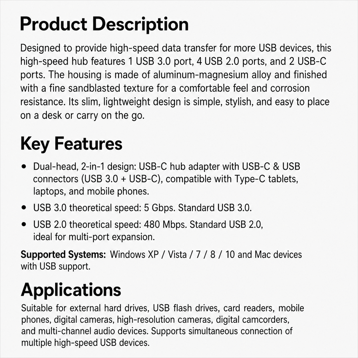 Multi-Port USB-C Hub Adapter 4