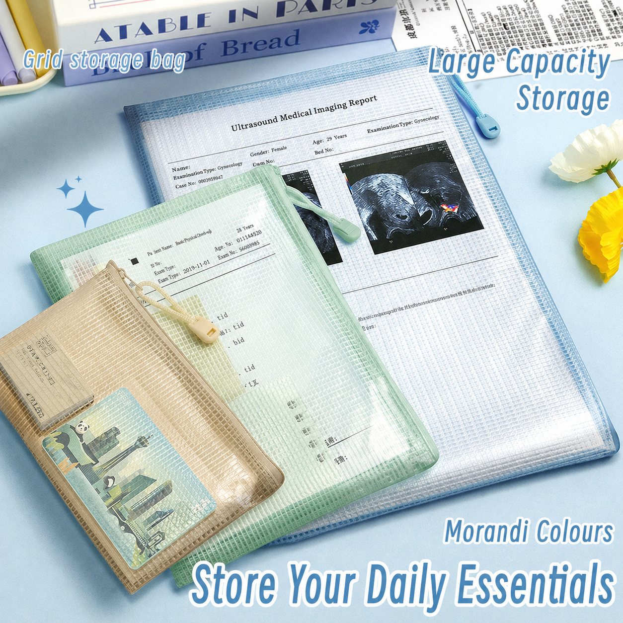 Mesh Zip Document Storage Bags 4