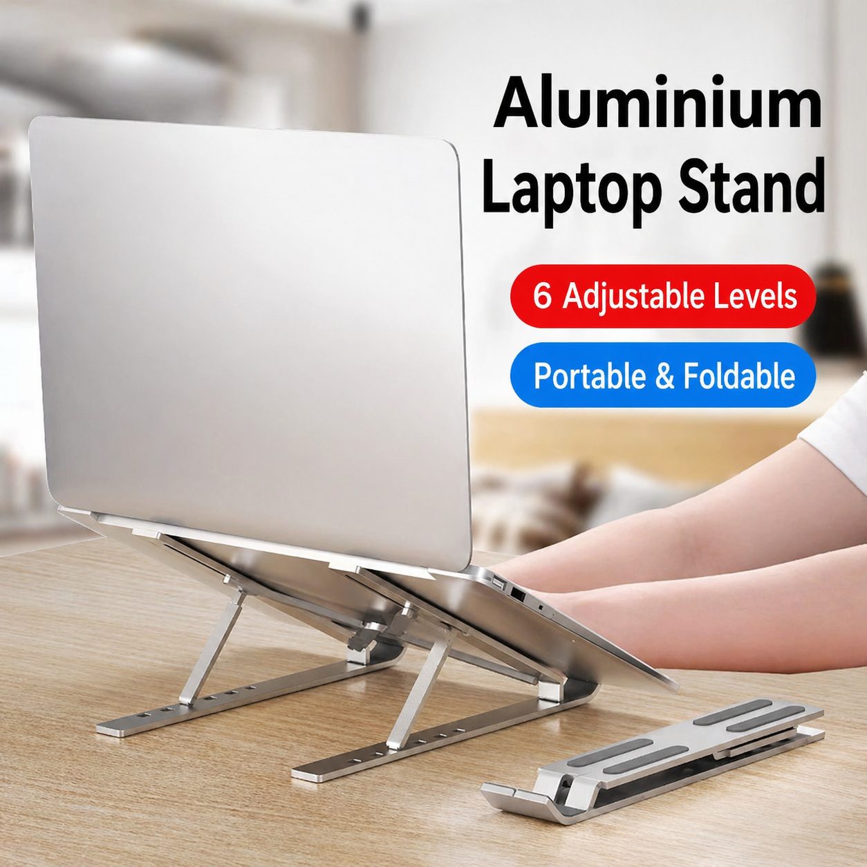 N3 Foldable Aluminium Laptop Stand 3
