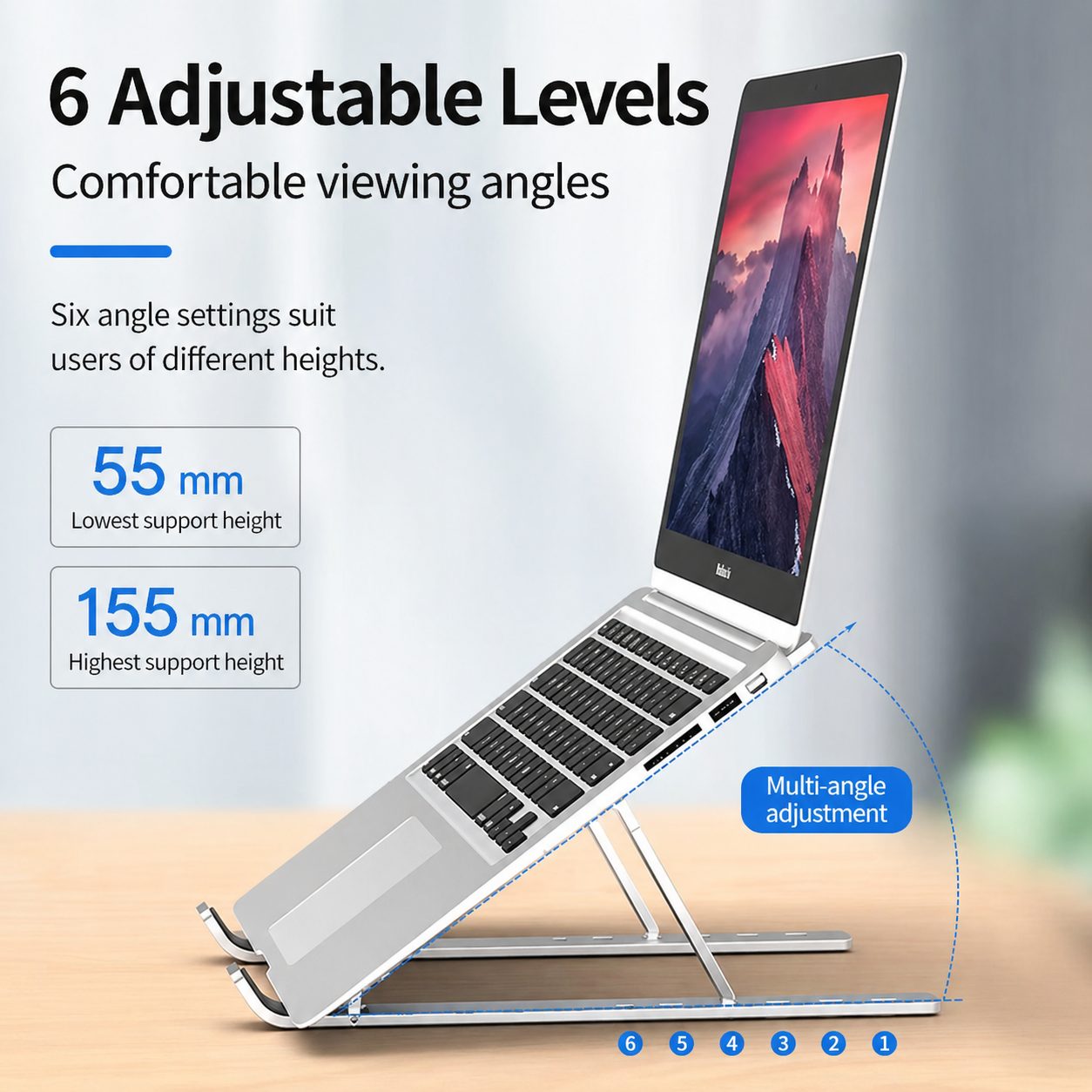 N3 Foldable Aluminium Laptop Stand 5