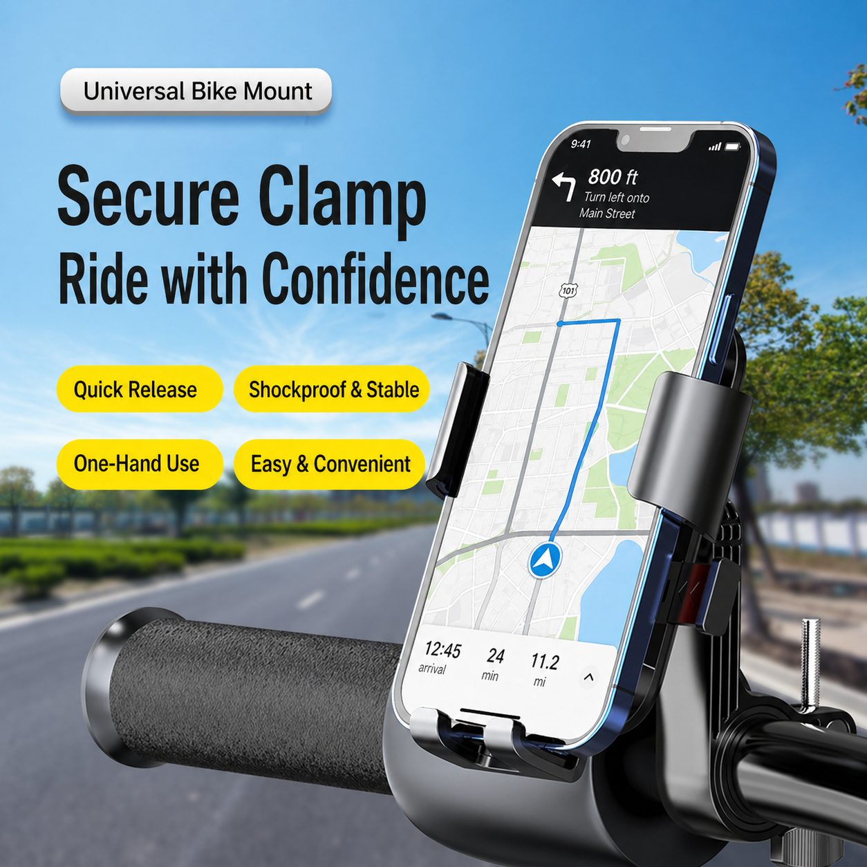Rotating Bike Phone Mount 4