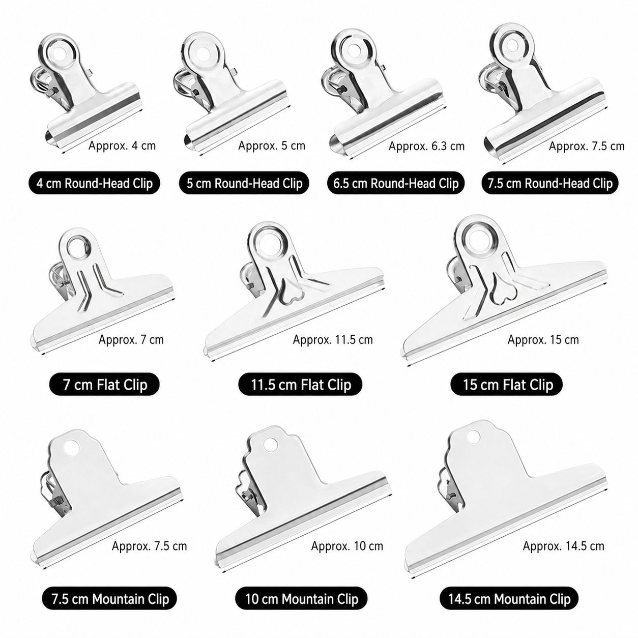Large Metal Binder Clip 3