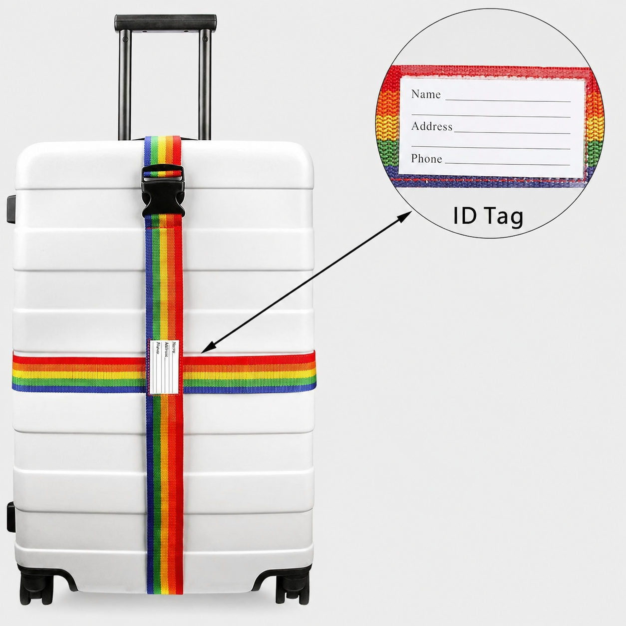 Adjustable Combination Luggage Strap 3