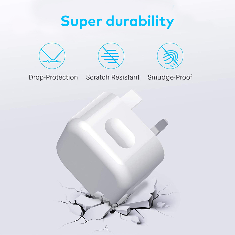 20W White UK Plug Fast Charging Adapter 4
