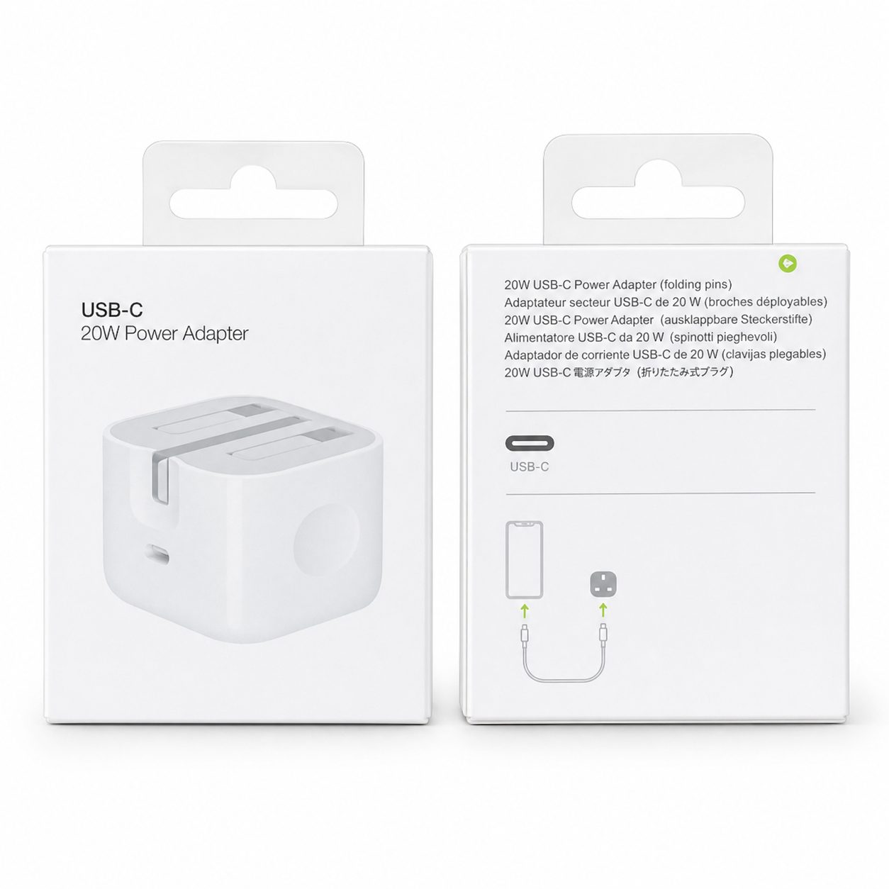 20W White UK Plug Fast Charging Adapter 2