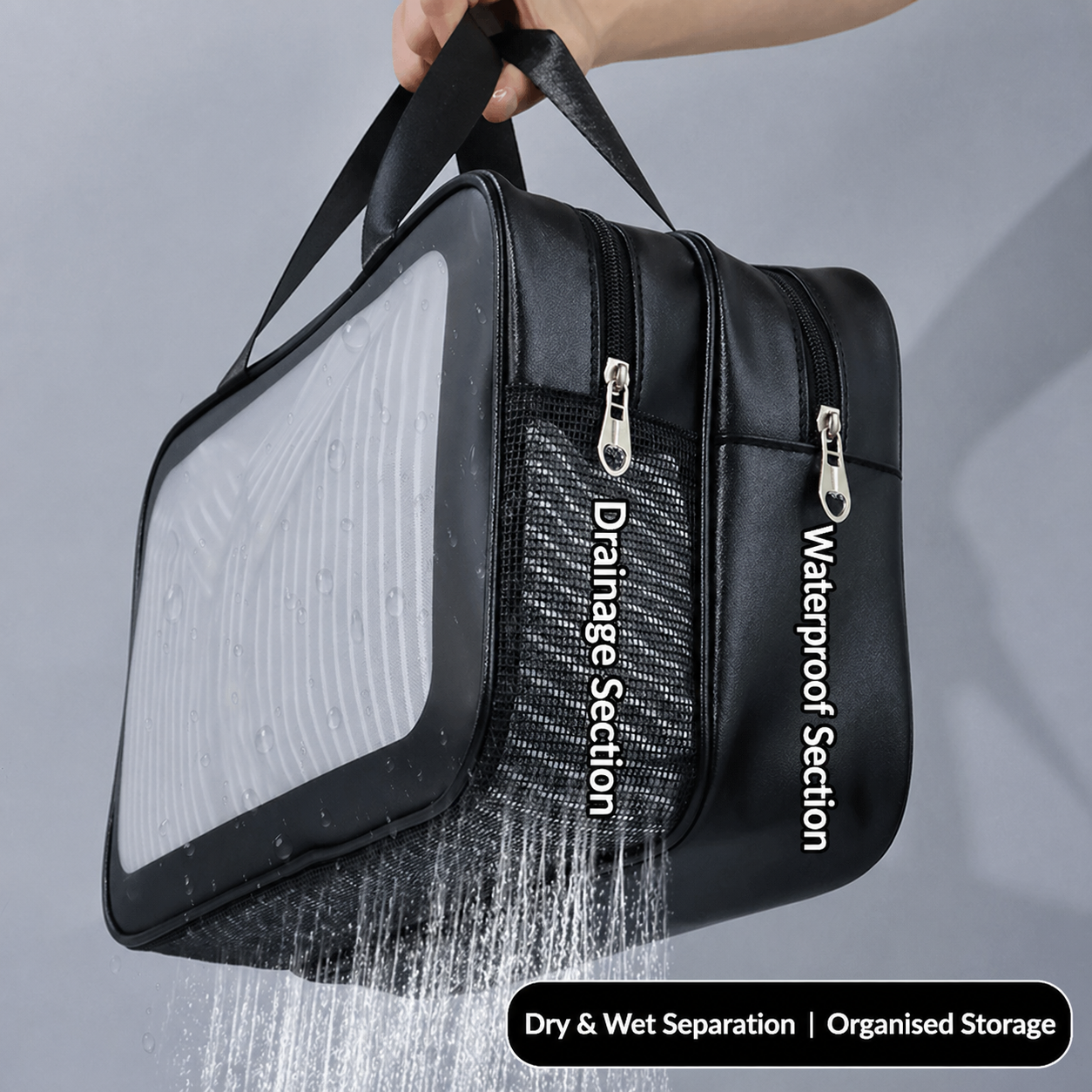 Transparent Travel Toiletry Wash Bag 3
