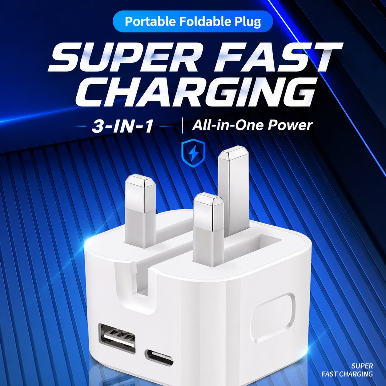 UK Plug Fast Charging Adapter – 20W / 35W Options 2