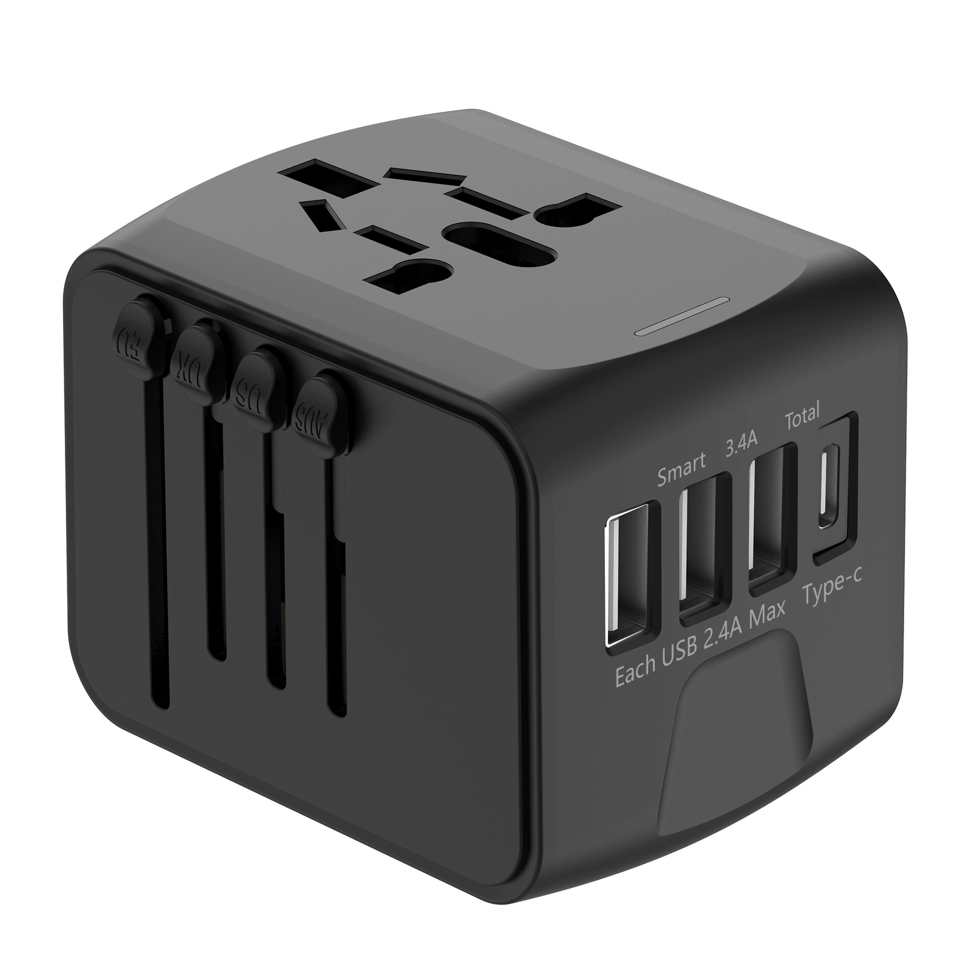 Multi-Function Universal Travel Adapter with USB Ports 5