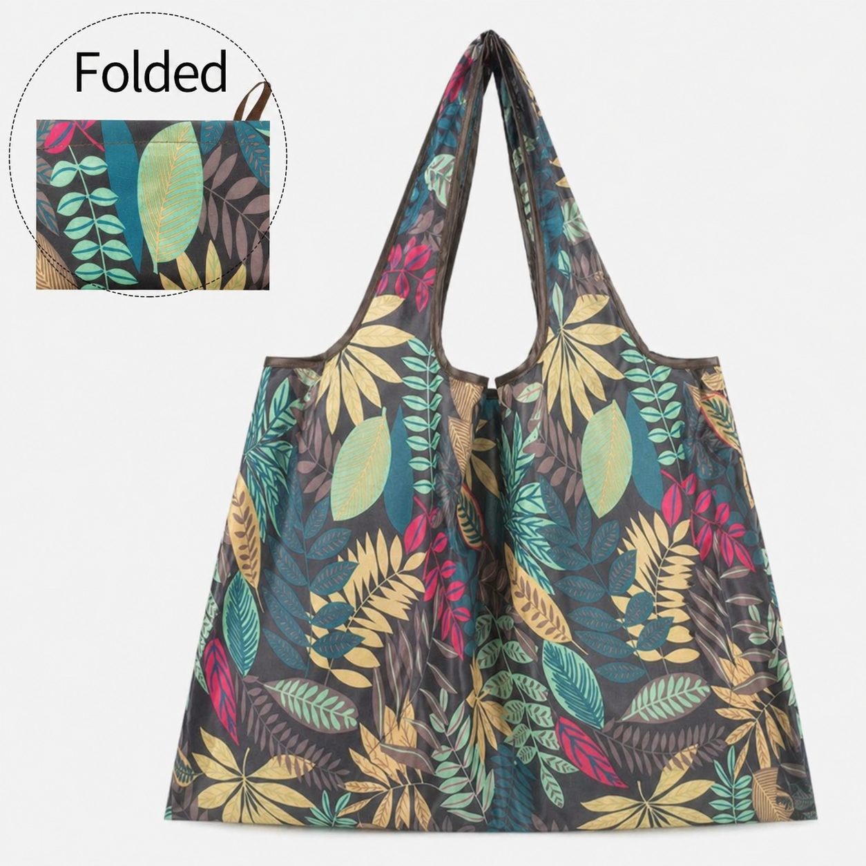 Foldable Reusable Shopping Bag with Multiple Prints 3