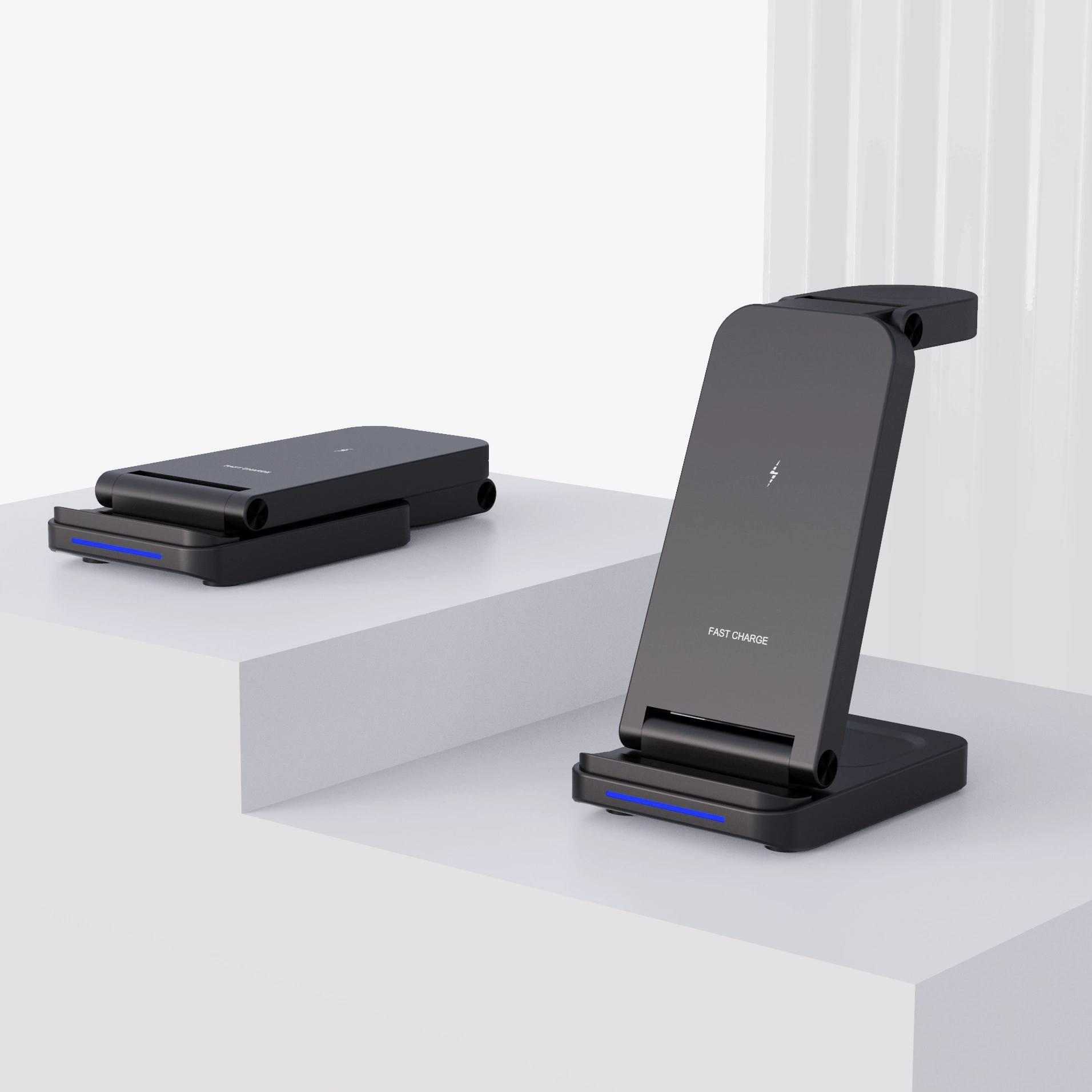 15W 3-in-1 Magnetic Wireless Charging Stand 4