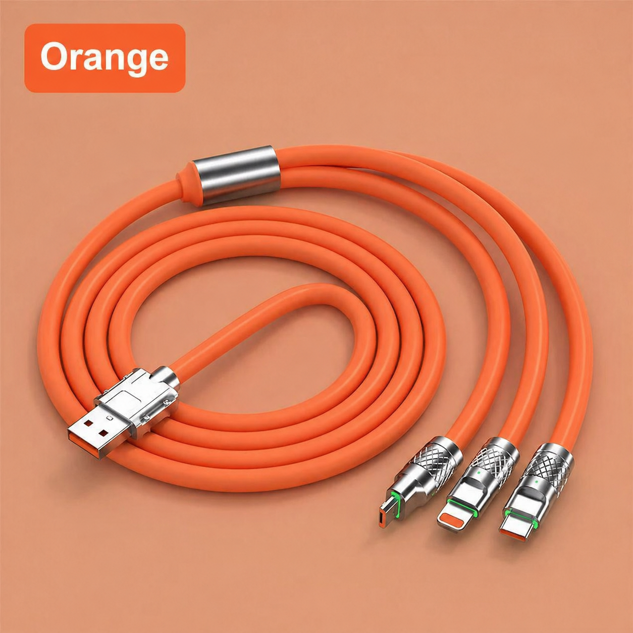 120W Heavy Metal Fast Charging Cable – Length Options 2