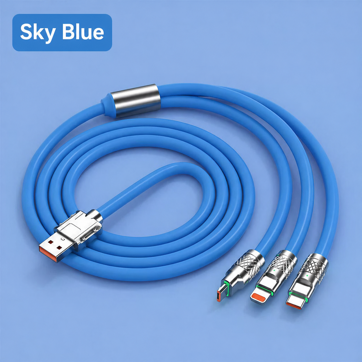 120W Heavy Metal Fast Charging Cable – Length Options 3