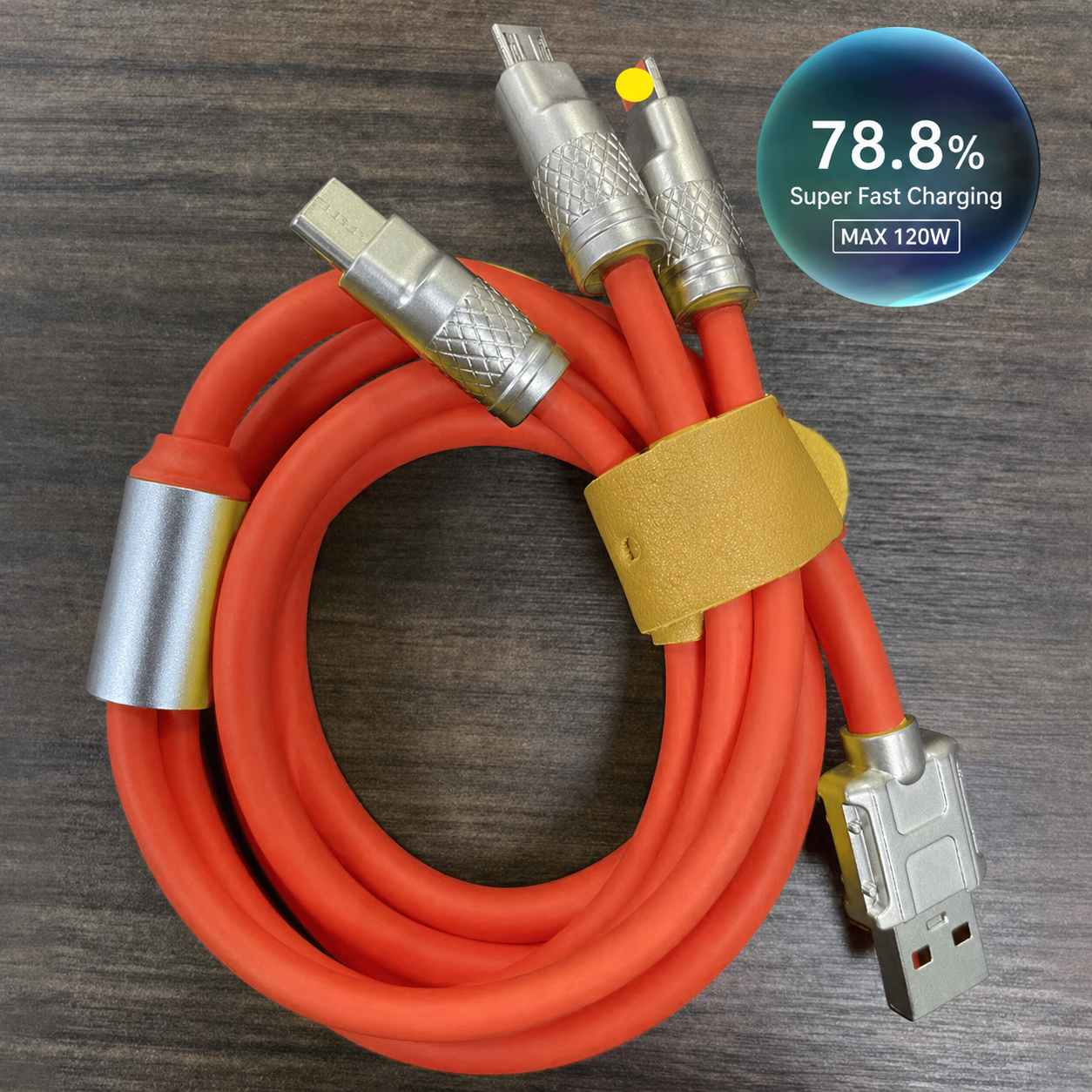 120W Heavy Metal Fast Charging Cable – Length Options 4
