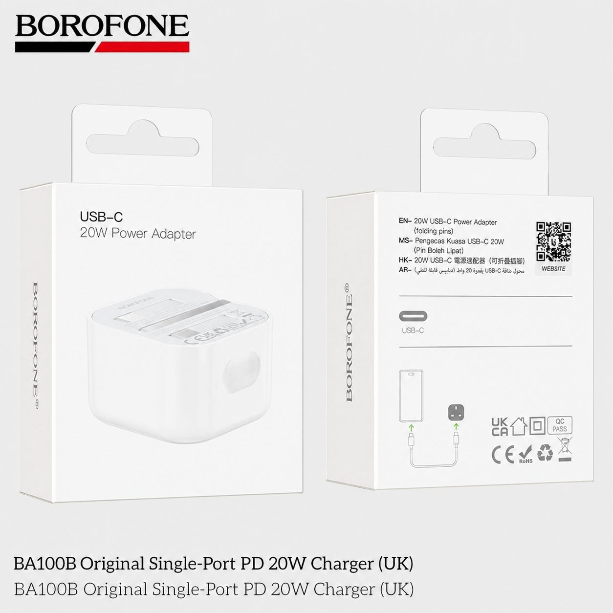 20W UK Plug USB-C Charger 2