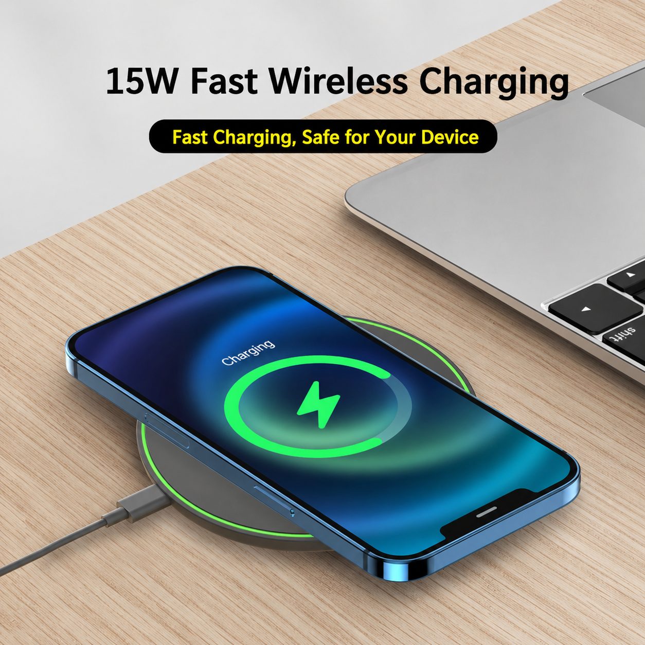 15W Slim Wireless Charging Pad 2