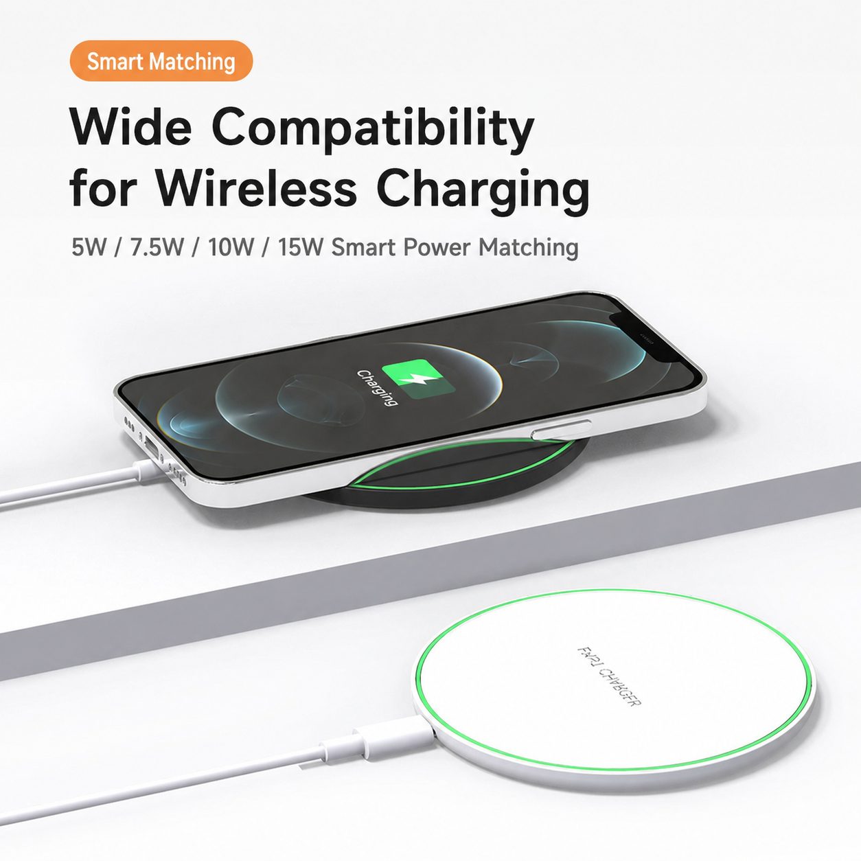 15W Slim Wireless Charging Pad 4
