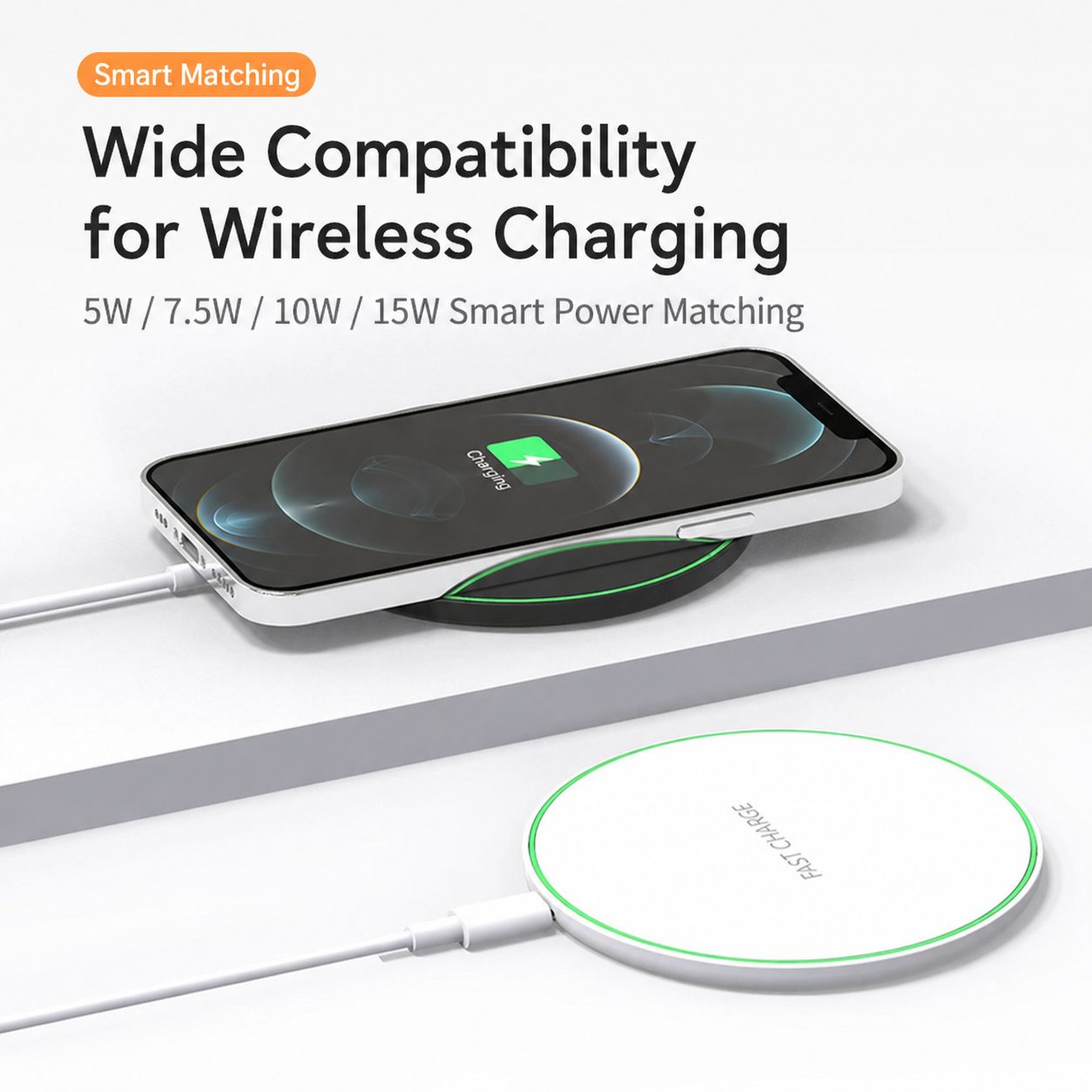 15W Slim Wireless Charging Pad 5