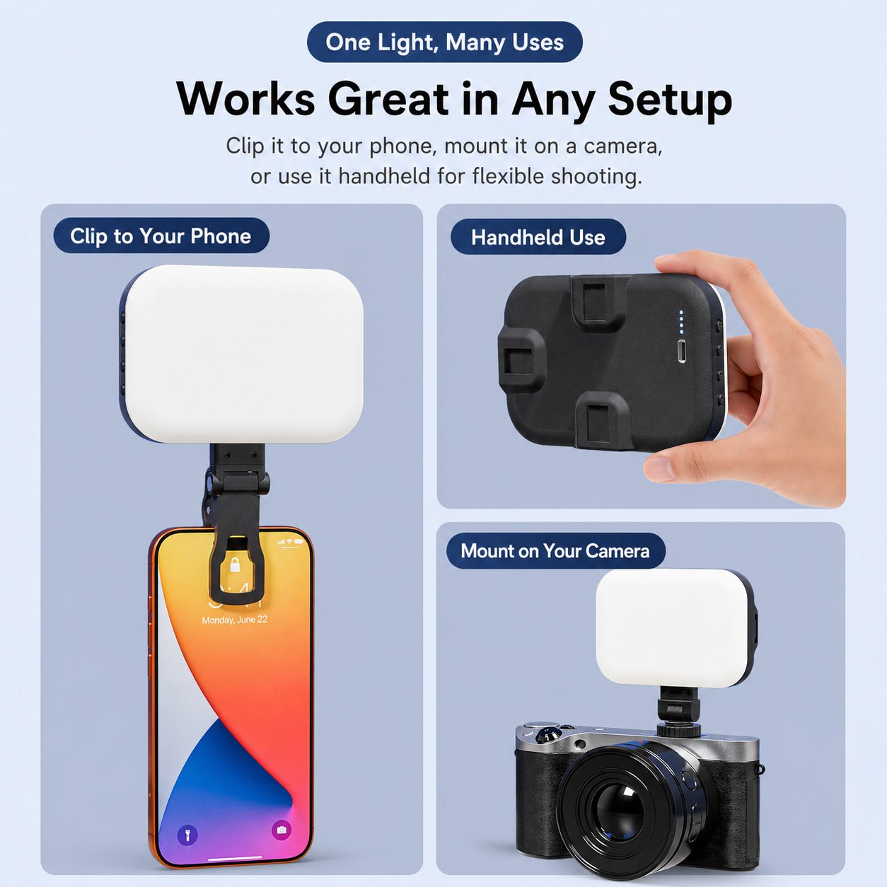 Universal Clip-On LED Fill Light 2