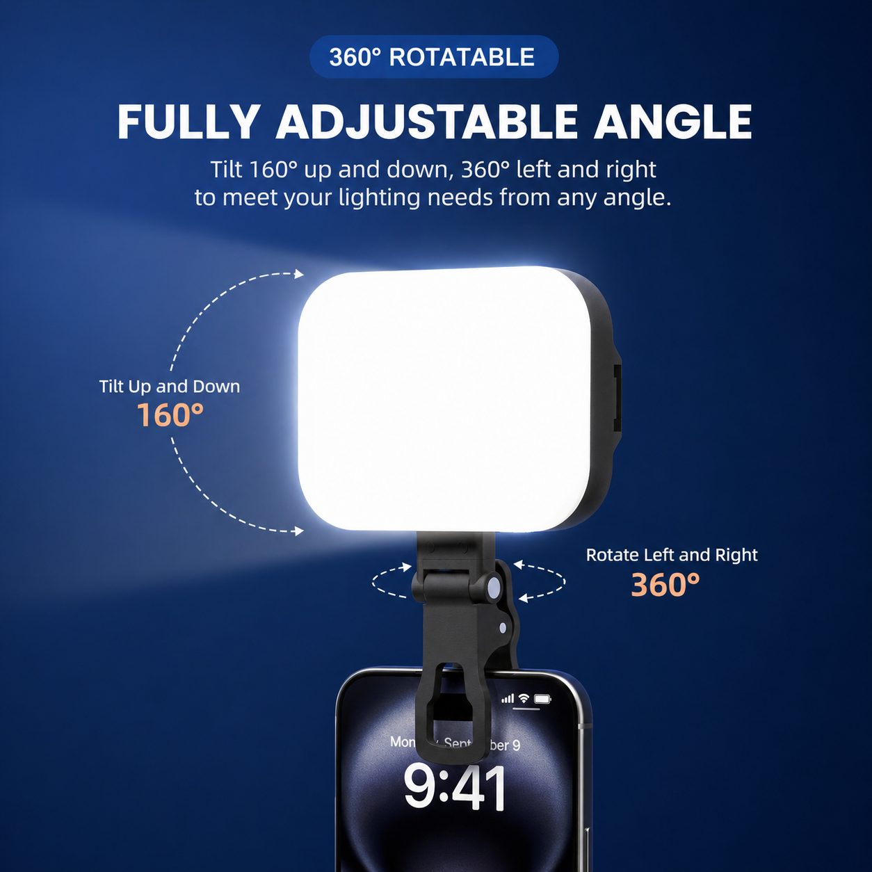Universal Clip-On LED Fill Light 4