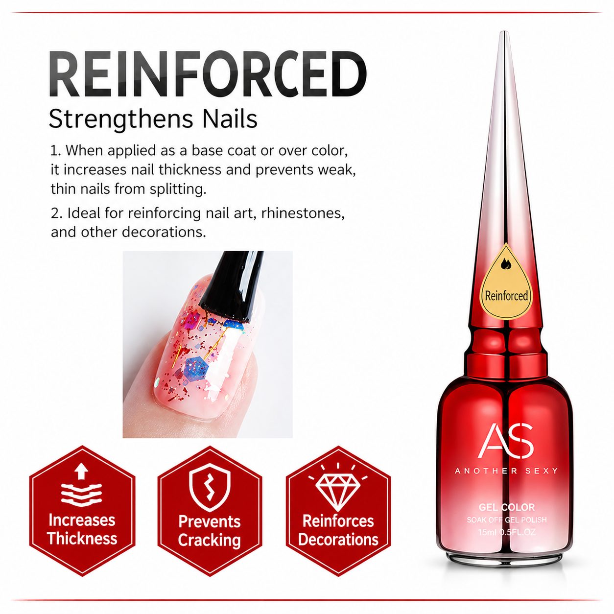 15ml Glitter & Matte UV Gel Polish 4