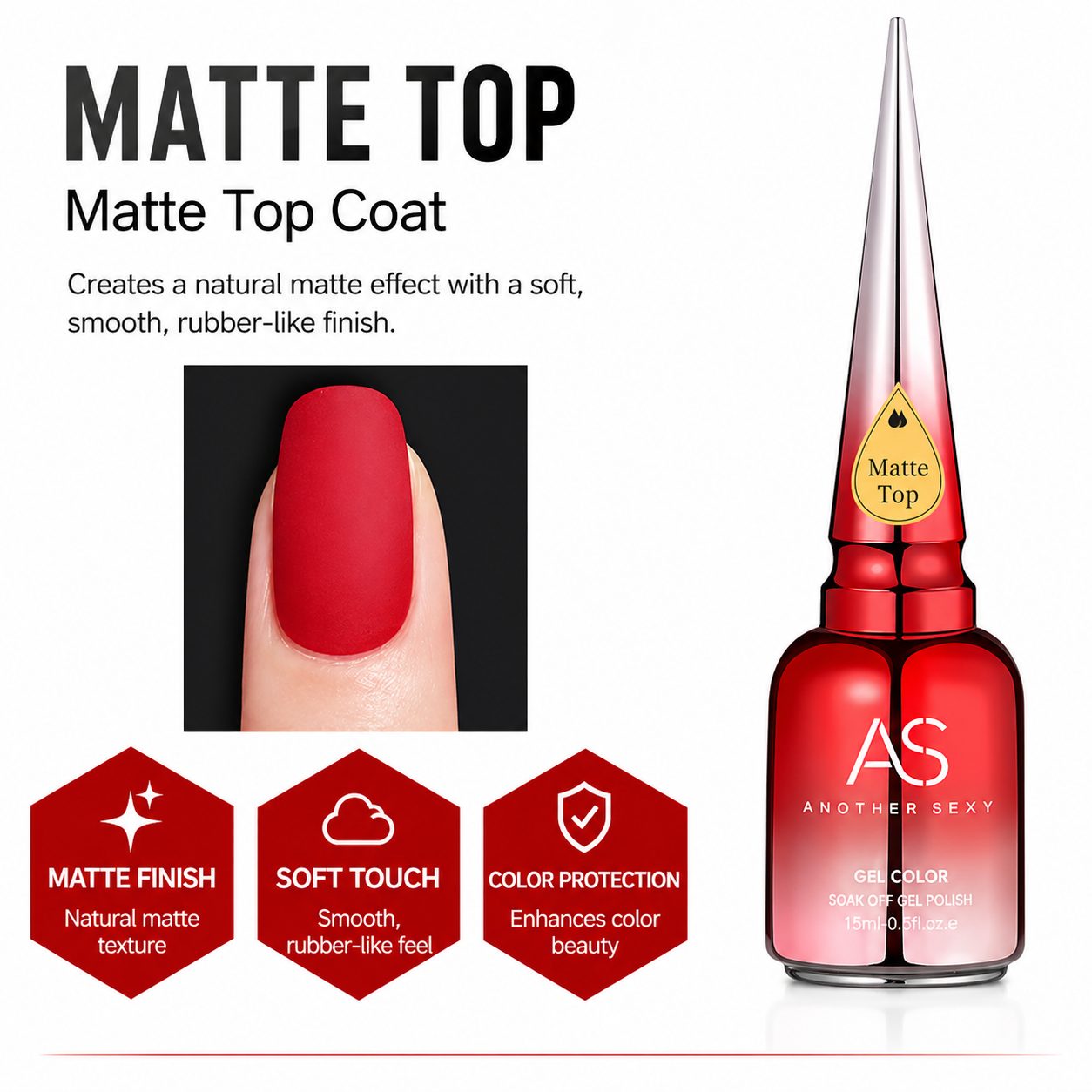 15ml Glitter & Matte UV Gel Polish 5
