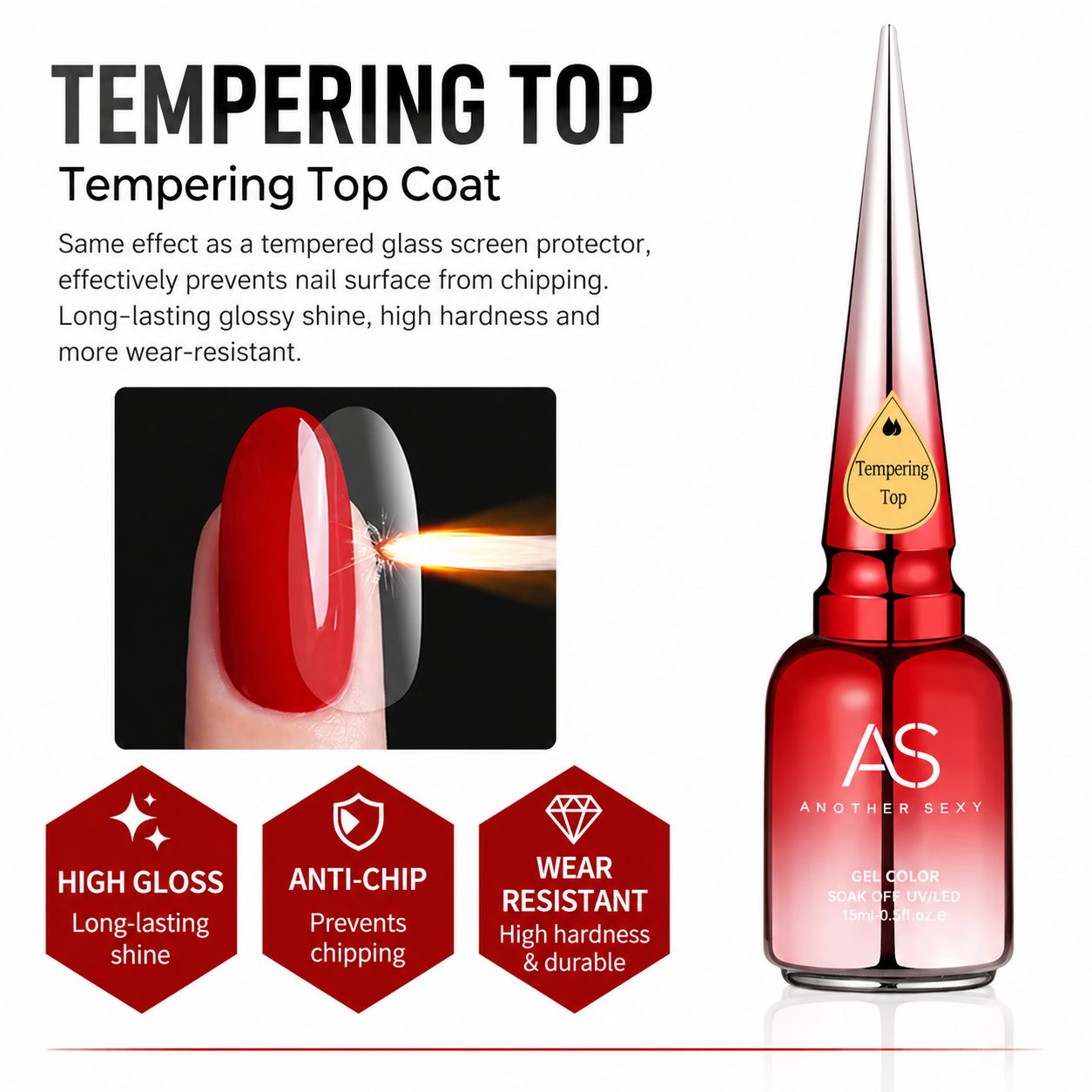 15ml Glitter & Matte UV Gel Polish 6