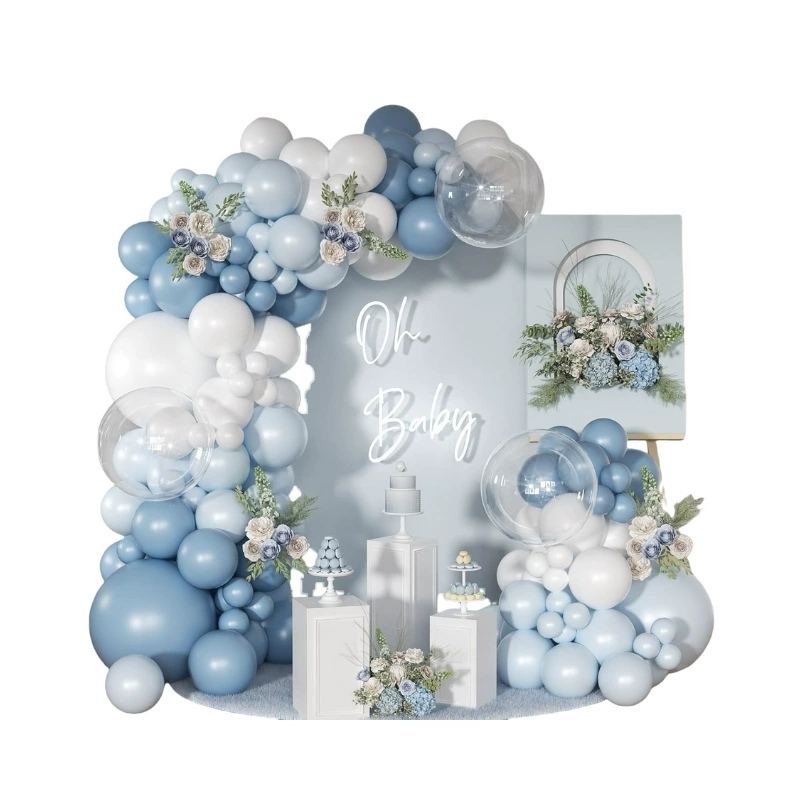 Dusty Blue Balloon Garland Kit 4
