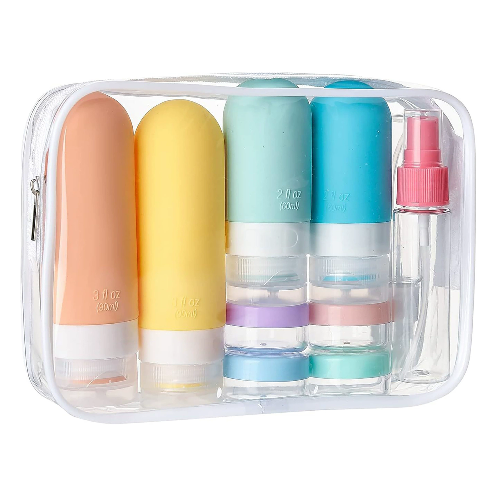 17-Piece Silicone Travel Bottle Set 5