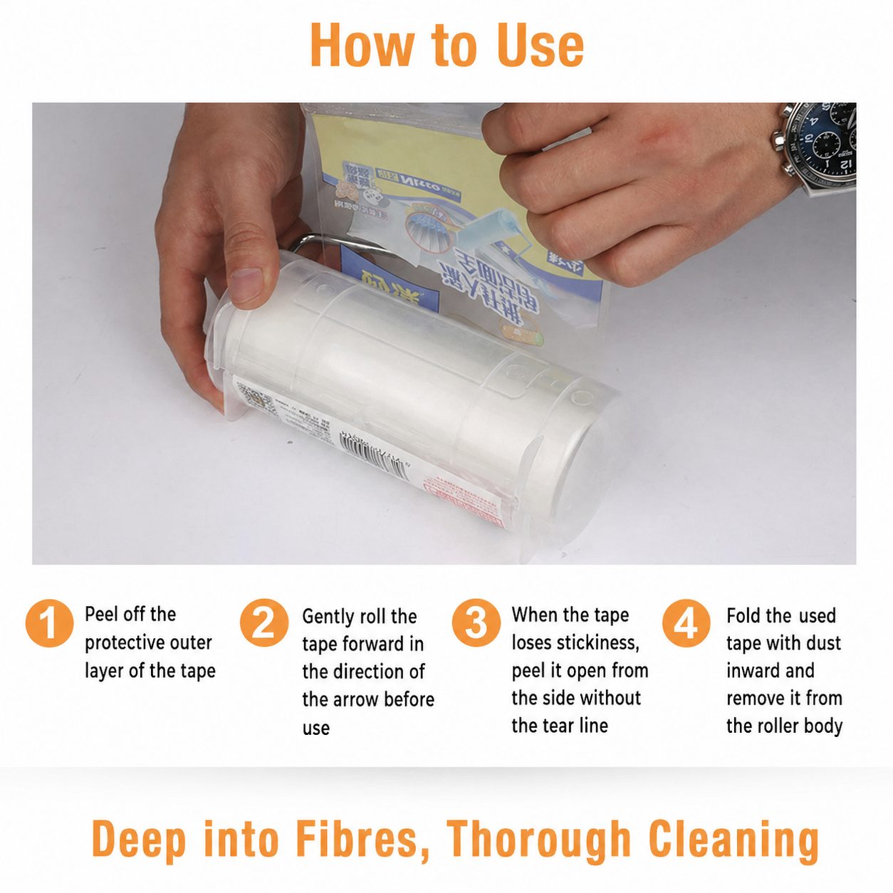 Tear-Off Sticky Lint Roller 5