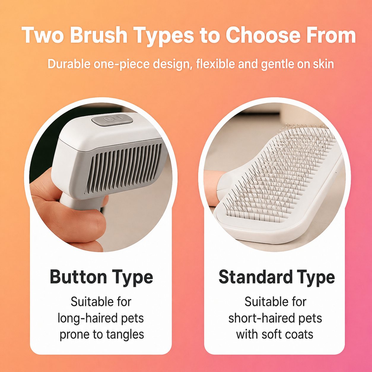 One-Click Pet Slicker Brush 2