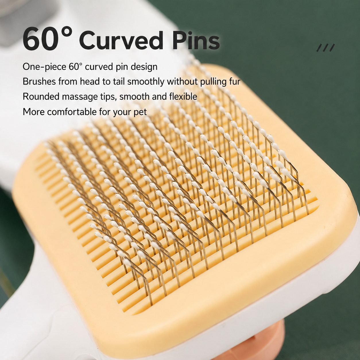 One-Click Pet Slicker Brush 4