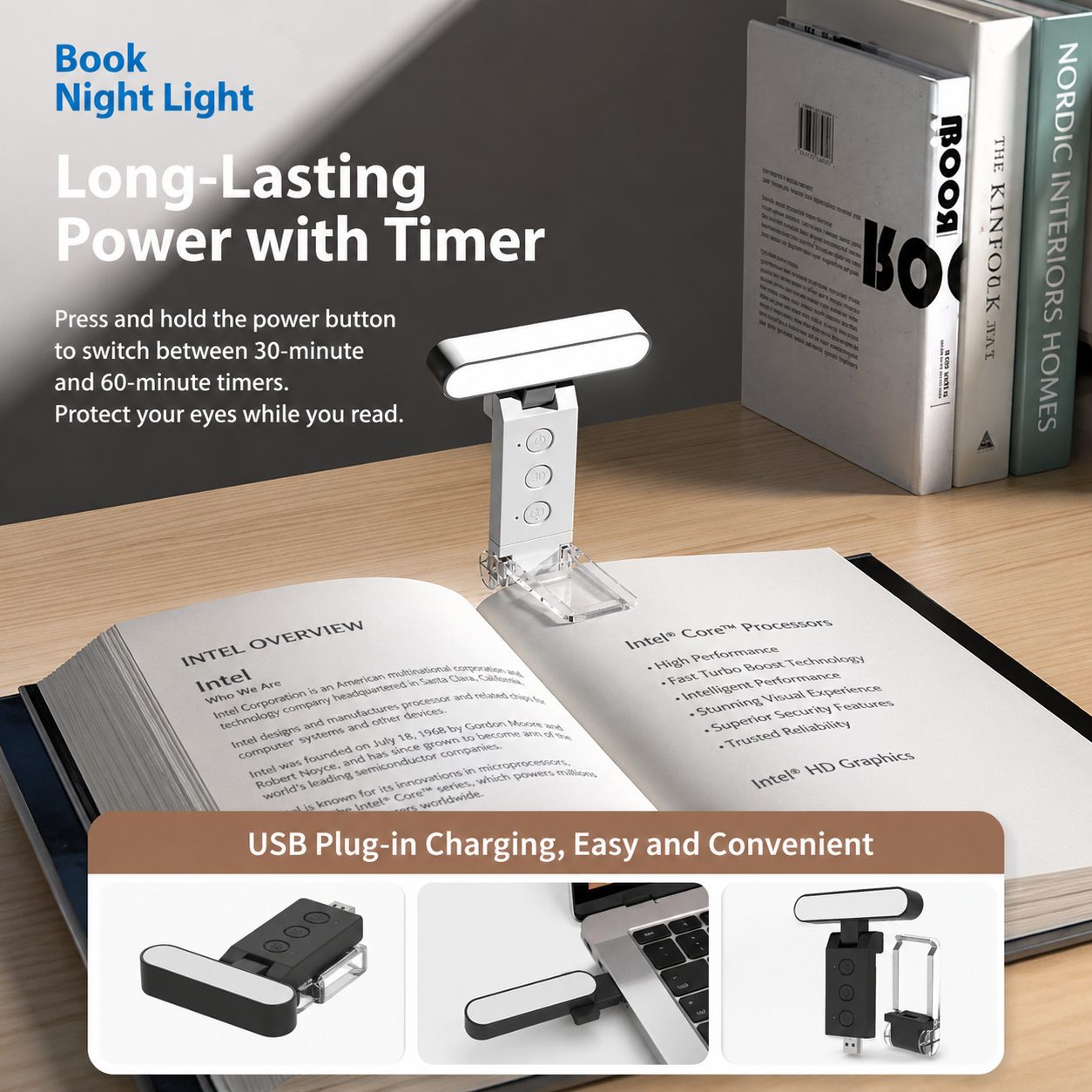 LED Reading Book Clip Light 3
