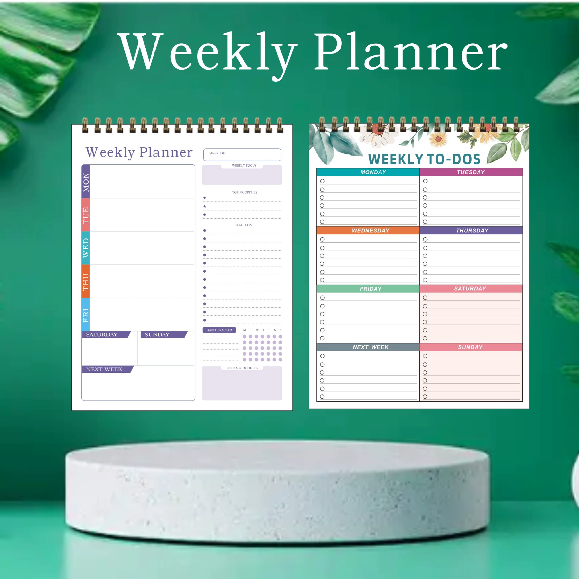 A4 Undated Weekly Planner Notepad 4
