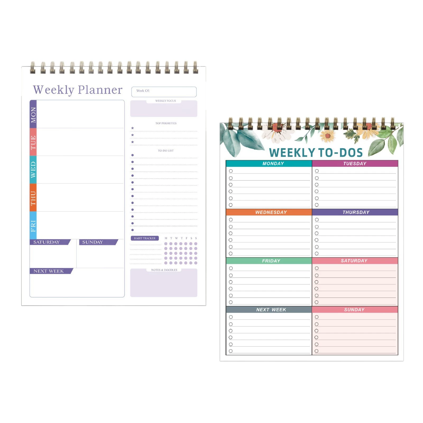 A4 Undated Weekly Planner Notepad 6