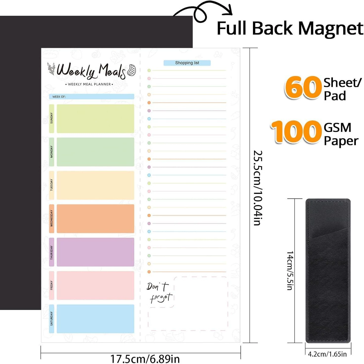 Magnetic Meal Planner Notepad 3