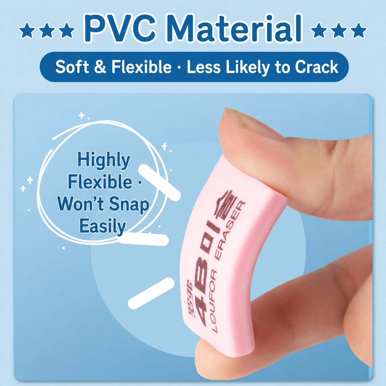 Single Drawing & Exam Erasers 2