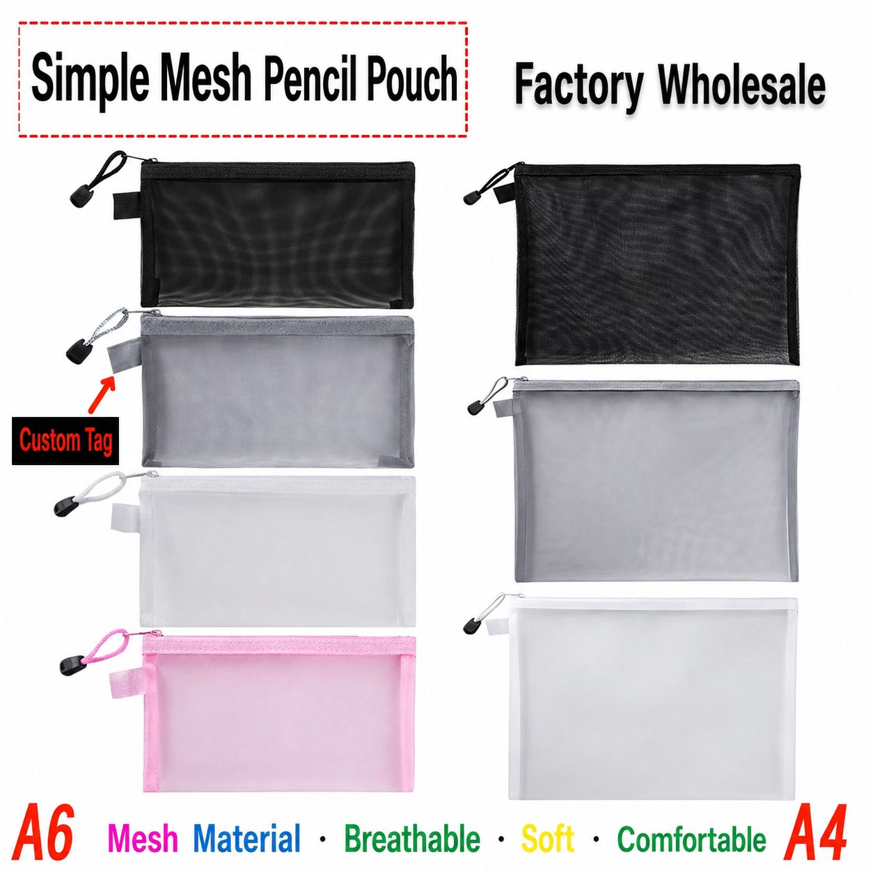 Transparent Pencil Case & Document Pouch 2