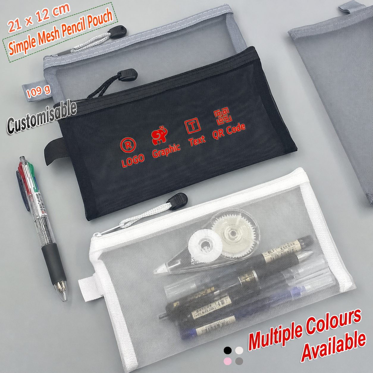 Transparent Pencil Case & Document Pouch 3