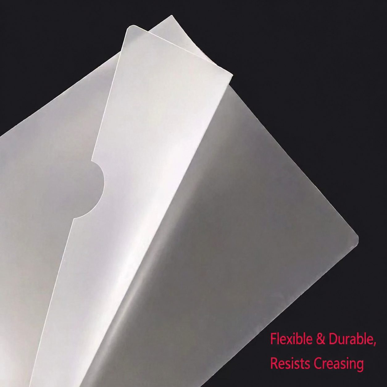 Clear A4 L-Shape File Folders 3