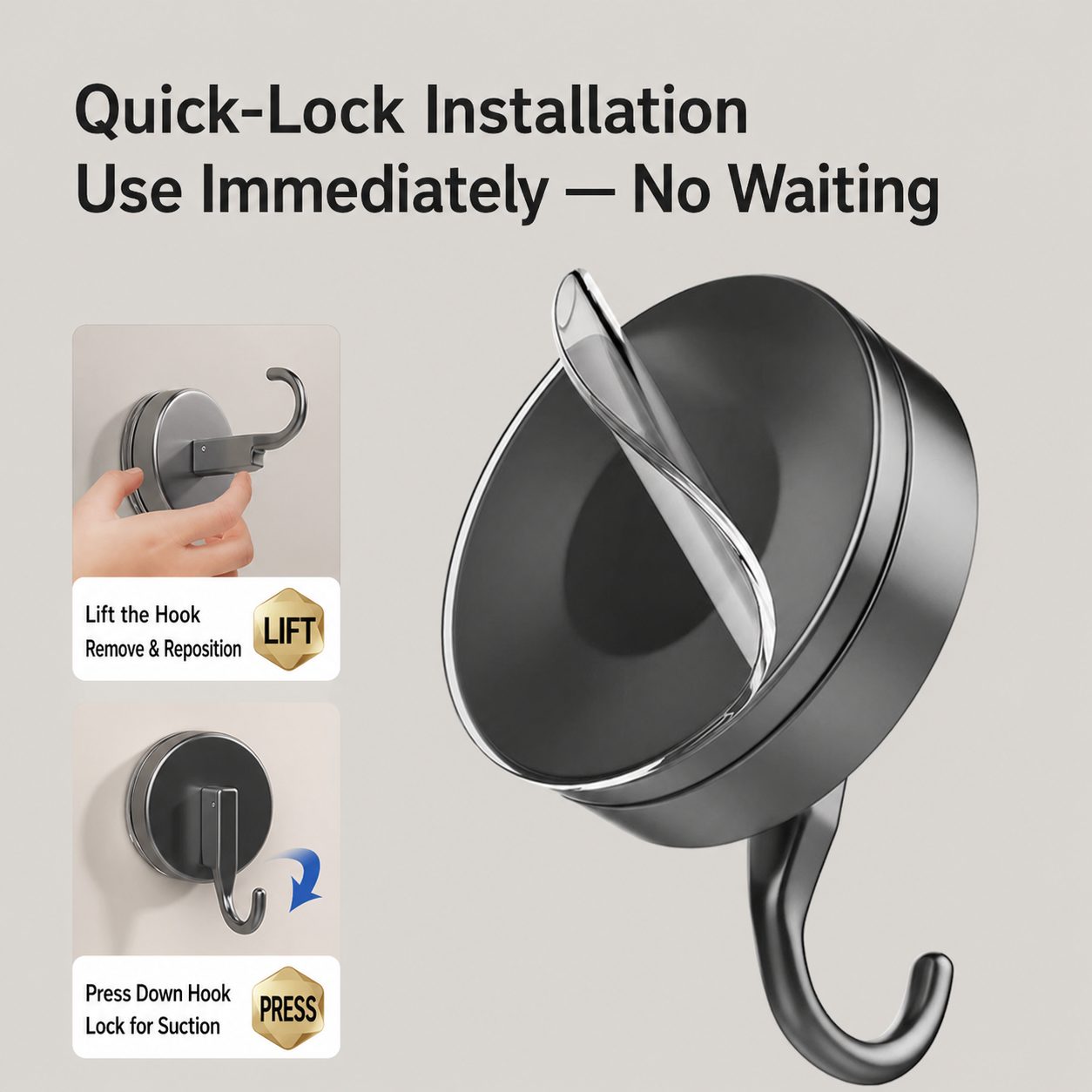 Round Self-Adhesive Wall Hooks 5