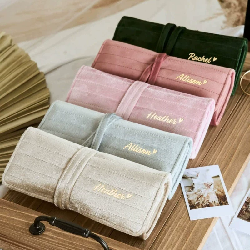 Minimalist Travel Jewellery Roll Organiser 3