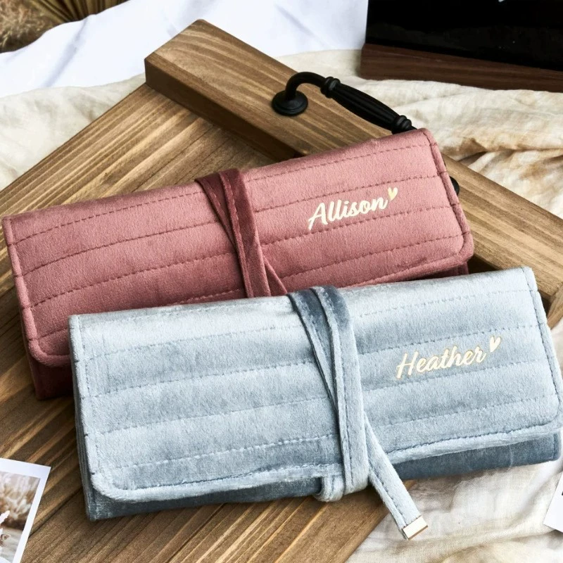 Minimalist Travel Jewellery Roll Organiser 5