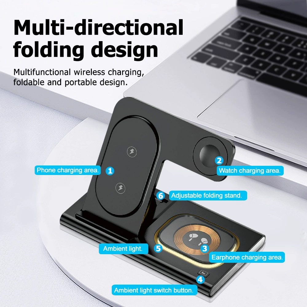 Foldable 4-in-1 Wireless Charging Stand 5