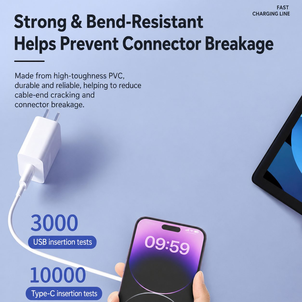 6A Fast Charging Cable – Connector Options 5