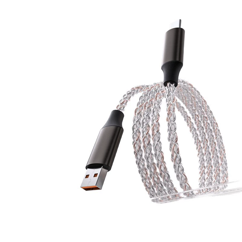 White RGB Light-Up Fast Charging Cable – Connector Options 5