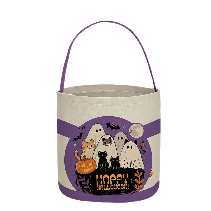 Halloween Canvas Treat Baskets 4