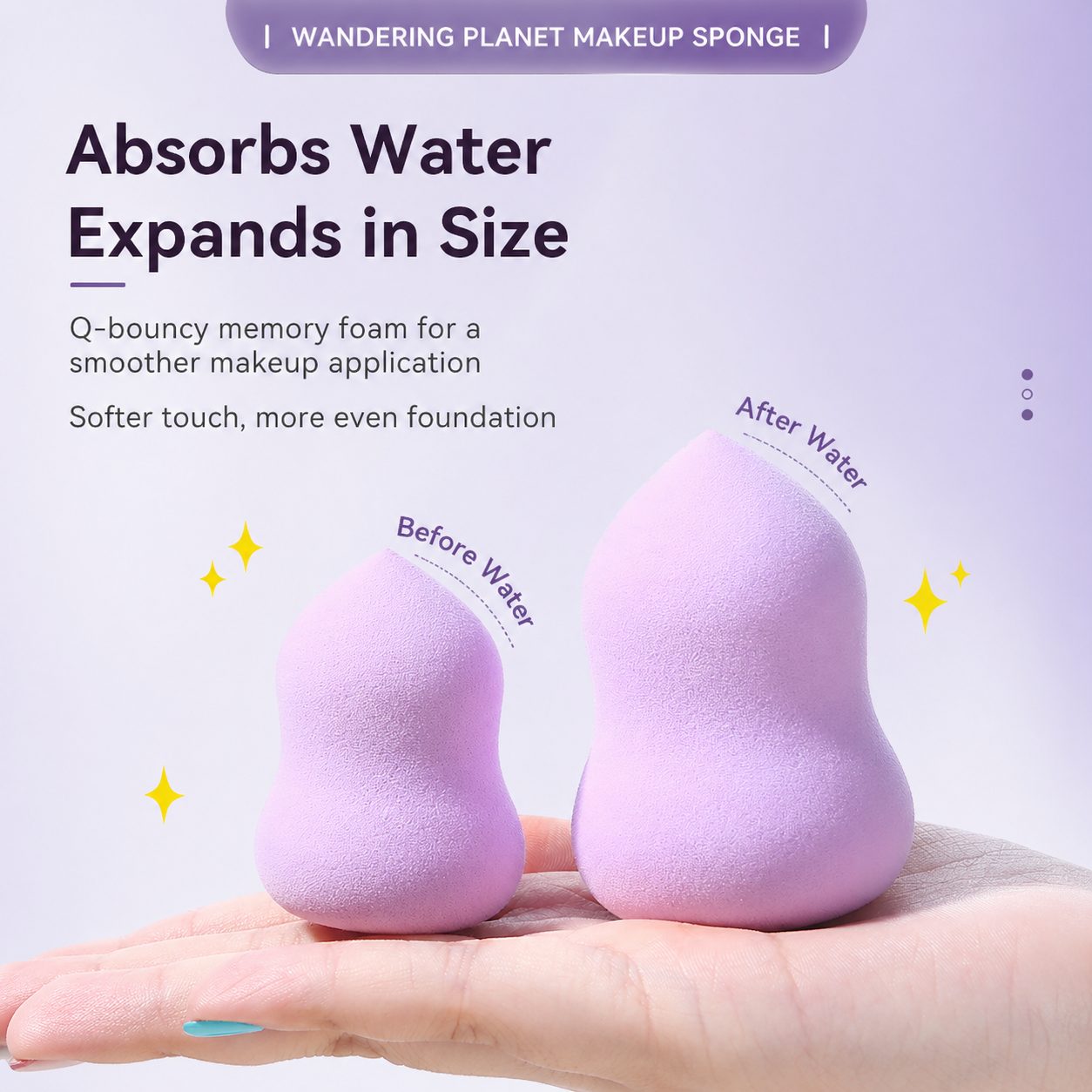 Makeup Sponge & Puff Holder Set 4